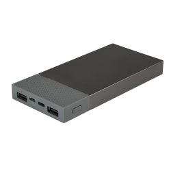 Универсальный аккумулятор "Slim Pro" (10000mAh),серый, 13,8х6,7х1,5 см,пластик,металл (серый)