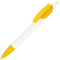 Ручка шариковая TRIS (белый, ярко-желтый)
