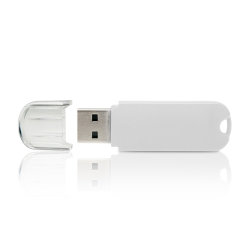 USB flash-карта UNIVERSAL, 8Гб, пластик, USB 2.0  (белый)