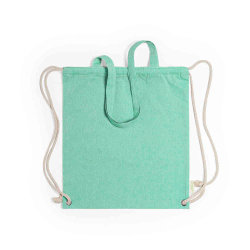 Сумка-рюкзак FENIN из переработанного хлопка (зеленый)