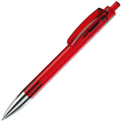 Ручка шариковая TRIS CHROME LX (красный, серебристый)