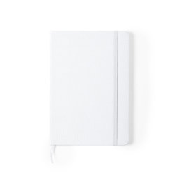 Блокнот для записей MEIVAX из переработанного пластика, 80 листов, 14.7 x 21 x 1.5 см, белый (белый)